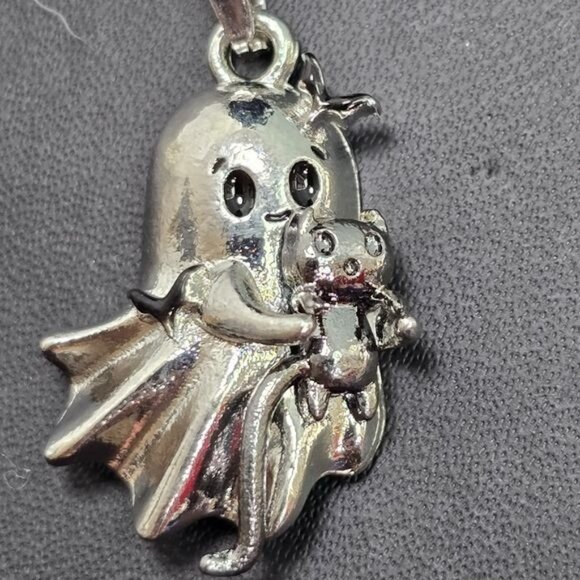 🎃 Ghost with Cat Stuffie‎ Pendant Necklace (NWOT) - Picture 6 of 8